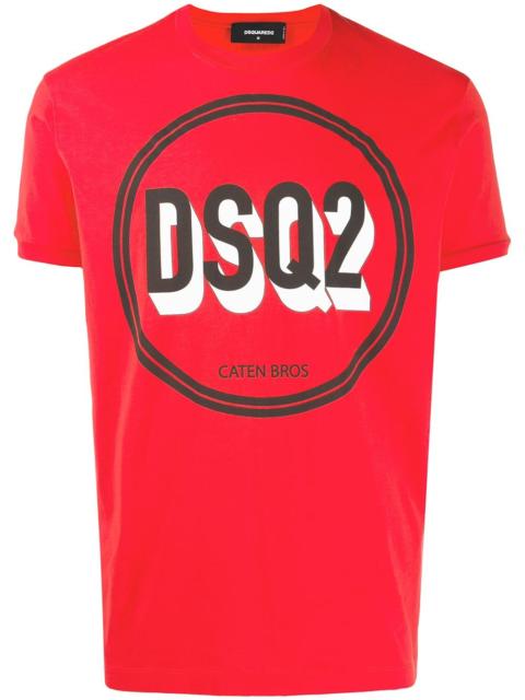 DSQUARED2 circle logo printed T-shirt