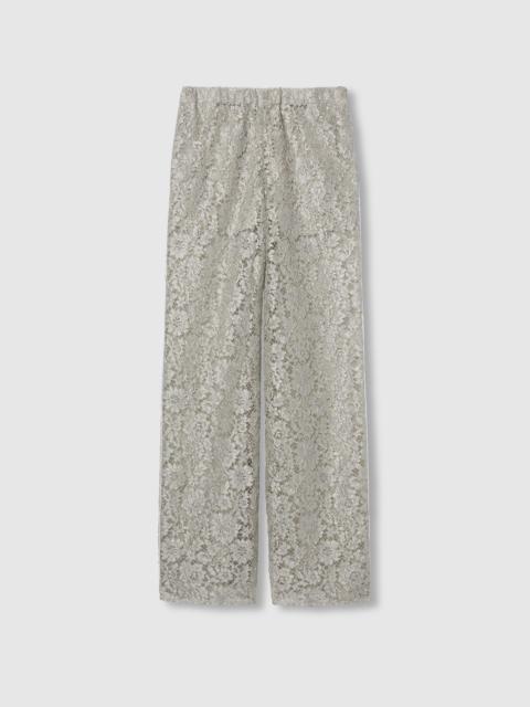 GUCCI Floral lace lamé pant