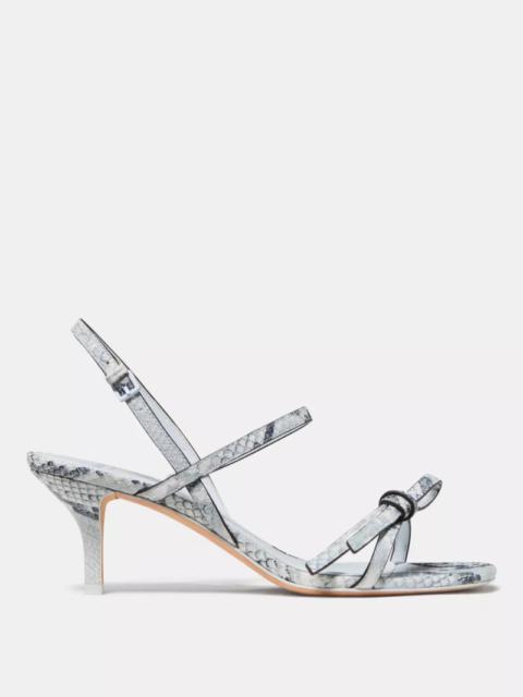 kate spade Loop Snakeskin Kitten Heel Sandals