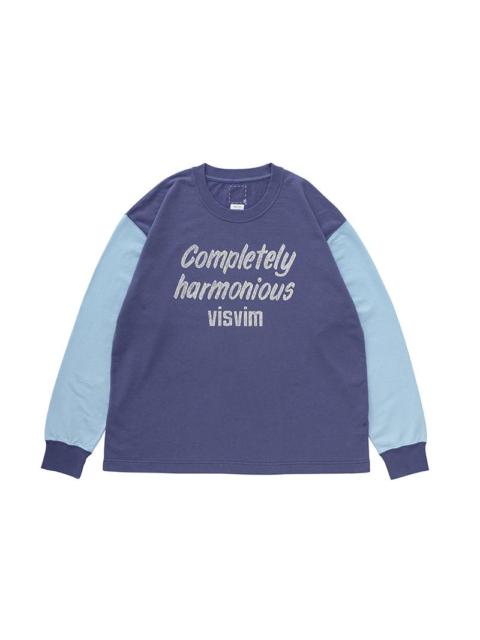 visvim JUMBO TEE L/S DMGD BLUE