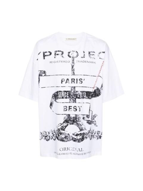 Y/Project logo-printed cotton T-shirt