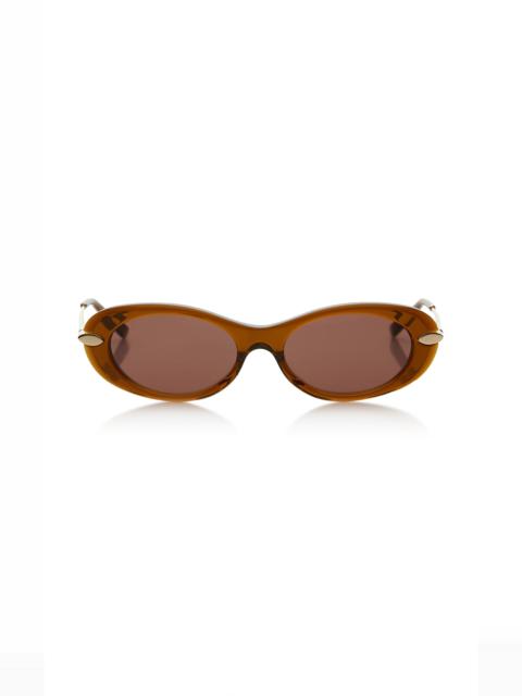 Givenchy Bold Oval-Frame Acetate Sunglasses