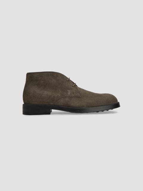 Tod's Men's Suede Desert Boots - Dark Brown