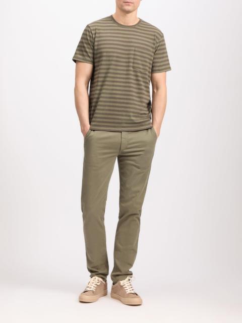 rag & bone Darien Striped Cotton-Linen Tee
