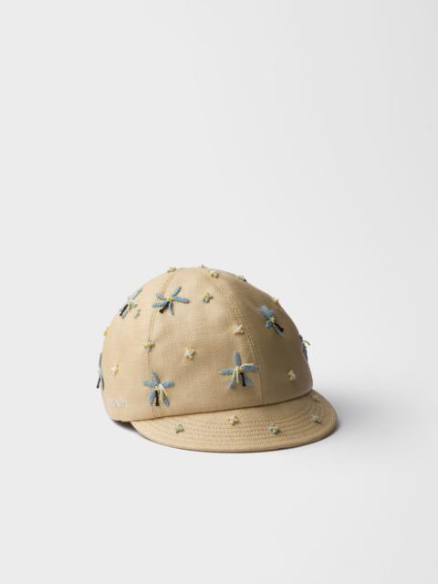 Prada Embroidered cap