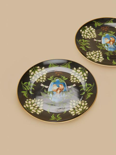FARM RIO Romantic Birds Dinner Plate