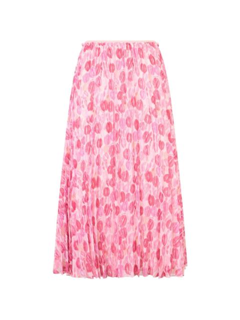 Valentino pleated midi skirt