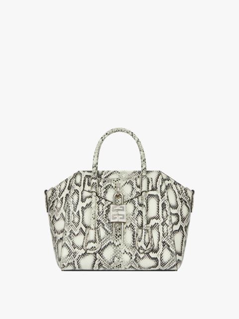 Givenchy MINI ANTIGONA LOCK BAG IN PYTHON EFFECT LEATHER