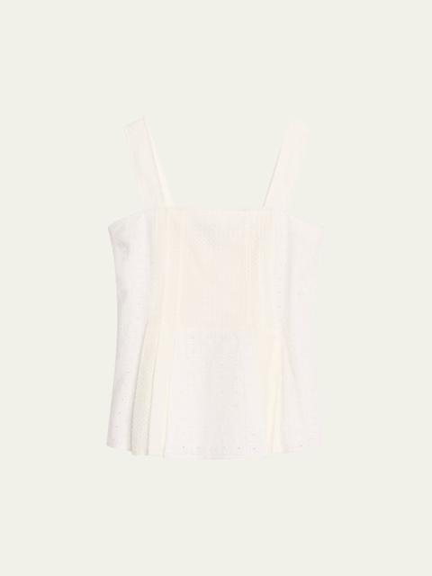 3.1 Phillip Lim Broderie Anglaise Sleeveless Top