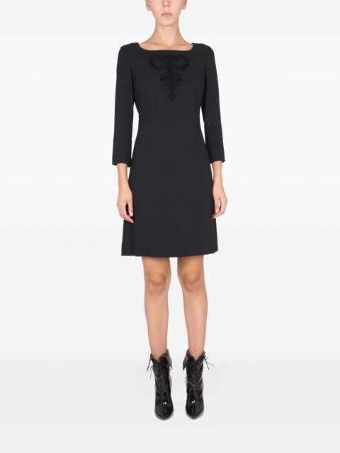 Moschino Cady appliqué mini dress