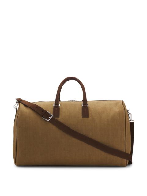 BOSS BOSS BY BECKHAM LINEN HOLDALL WITH SUEDE TRIMS