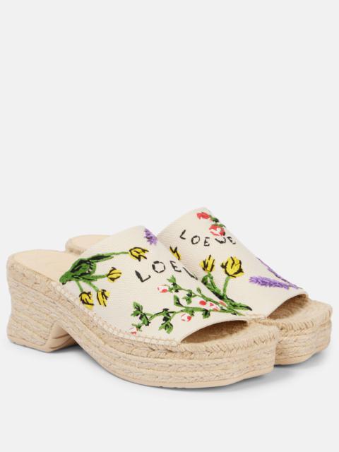 Loewe Petal platform Espadrilles | baseblu | REVERSIBLE