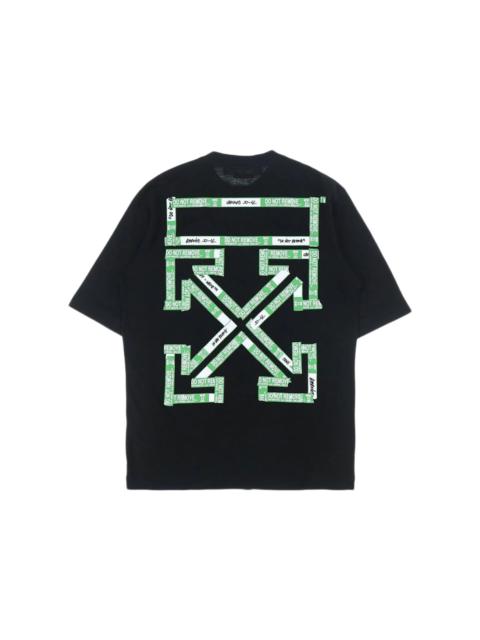 Off-White OFF-WHITE Tape Arrows PKT Skate T-Shirt Black/Green Fluo