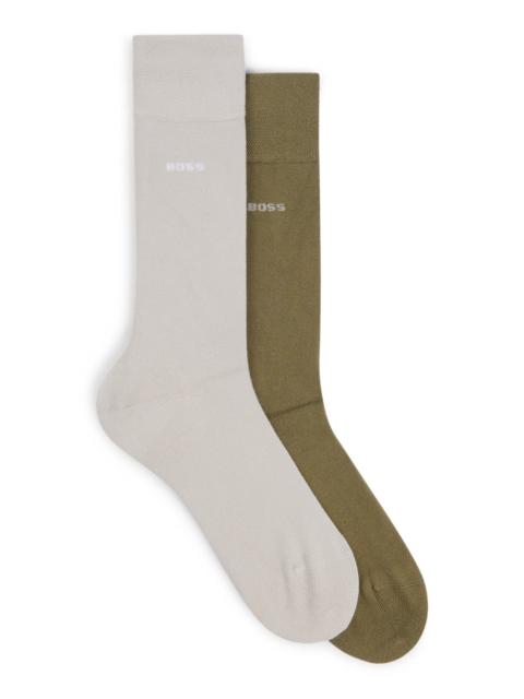 BOSS TWO-PACK OF REGULAR-LENGTH SOCKS IN SOFT VISCOSE BAMBOO