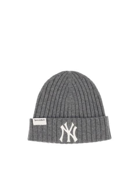 Sporty & Rich x NY Yankees Heritage Serif beanie hat
