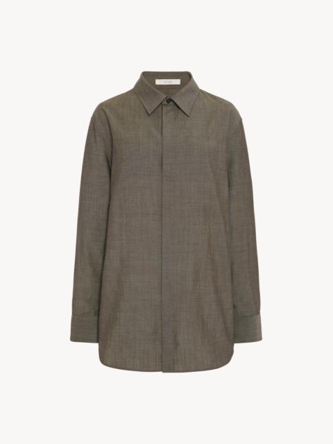The Row Zachary Shirt in Virgin Wool and Mohair