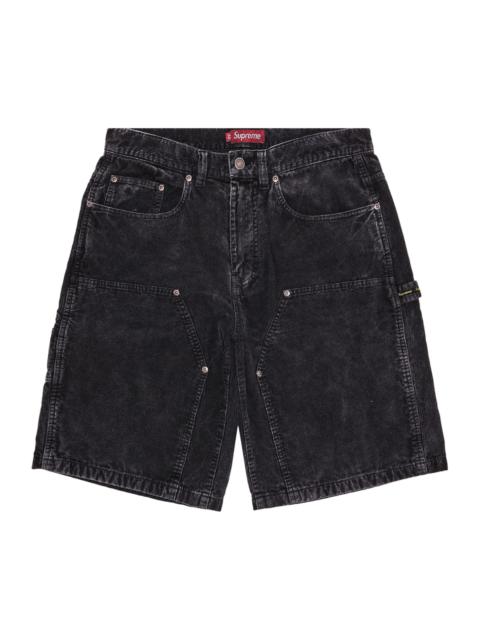 Supreme Washed Corduroy Double Knee Painter Short 'Black'