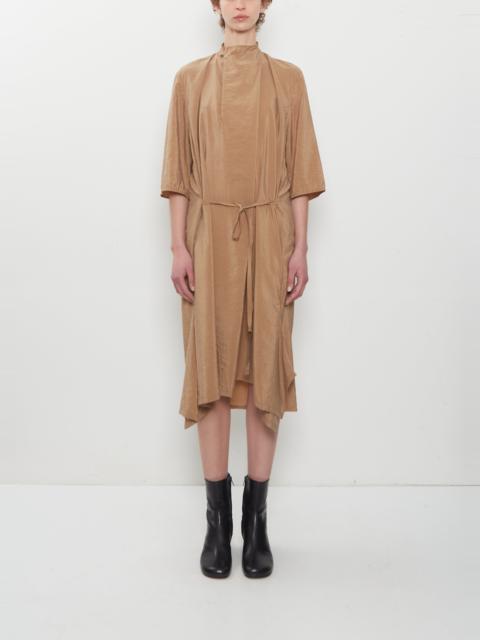 Lemaire Soft Collar Silk Dress — Toffee