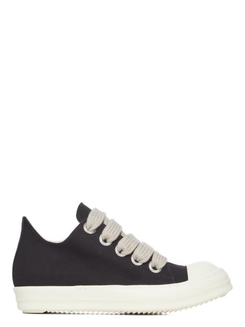 Rick Owens DRKSHDW Jumbolace Low Top Sneakers Black And Milk
