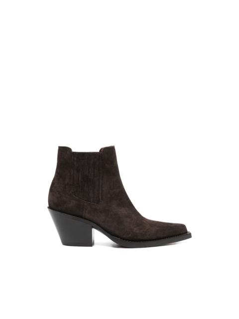 PARIS TEXAS pointed suede boots