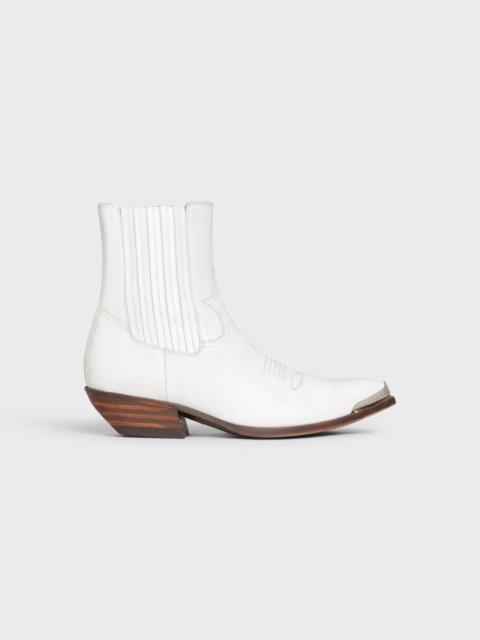 CELINE CRUISER BOOTS CHELSEA WITH METAL TOE in PAINTED CALFSKIN