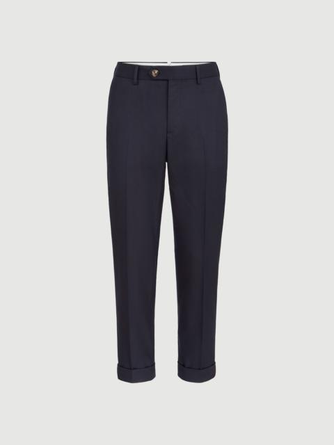 Brunello Cucinelli Virgin wool flannel Italian fit trousers