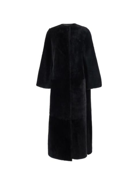 Yves Salomon concealed-fastening faux-fur coat