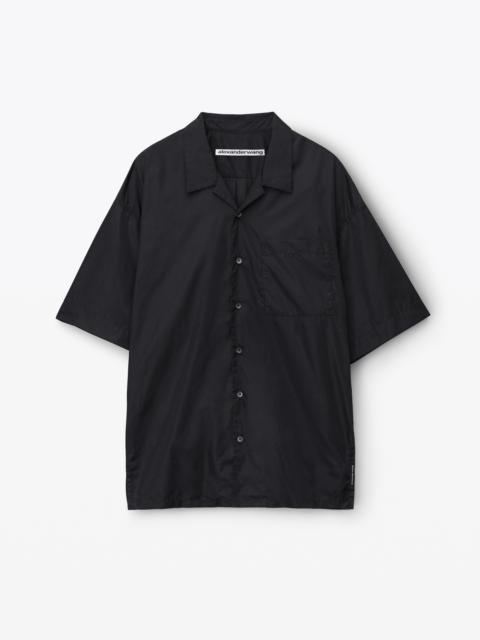Alexander Wang camp shirt in crisp nylon