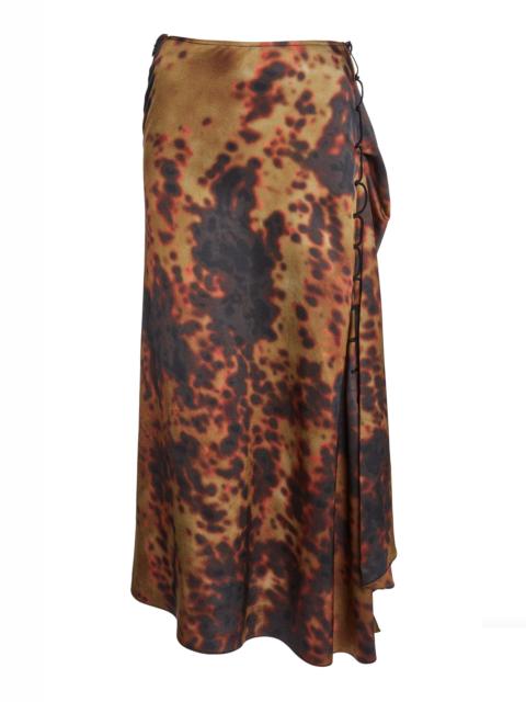 Victoria Beckham Rouleau Detailed Skirt multi