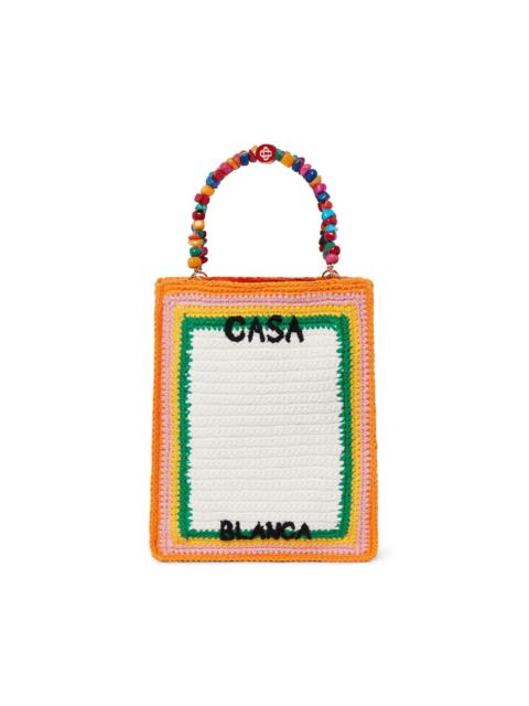 CASABLANCA Pebble Handle Crochet Bag