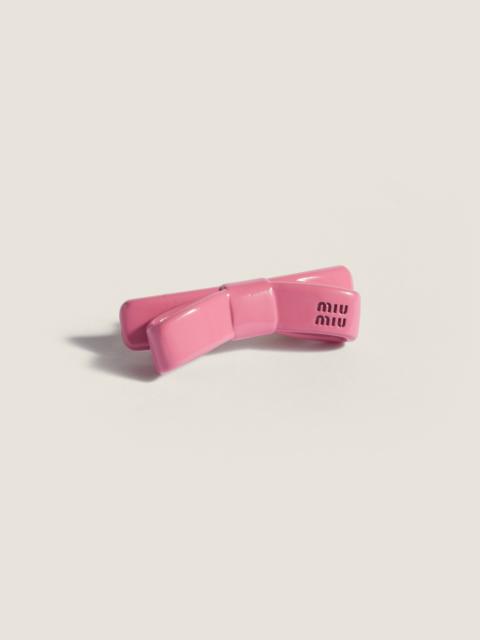 Miu Miu Enameled metal hair clip