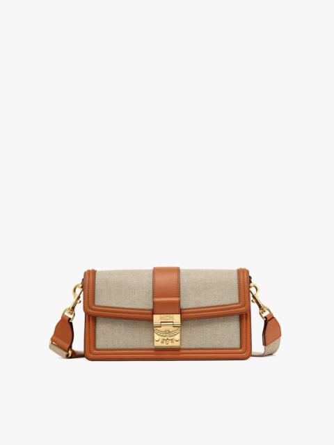 MCM Leather-Trim Visetos Messenger Bag - Neutrals Crossbody Bags, Handbags  - W3051209