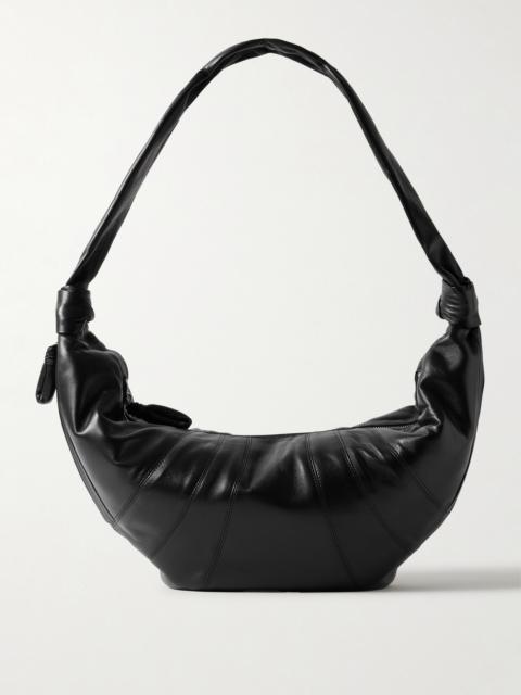 Lemaire Croissant Large Paneled Leather Shoulder Bag