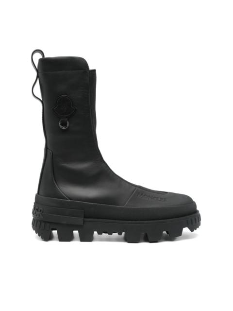 Moncler leather ankle boots