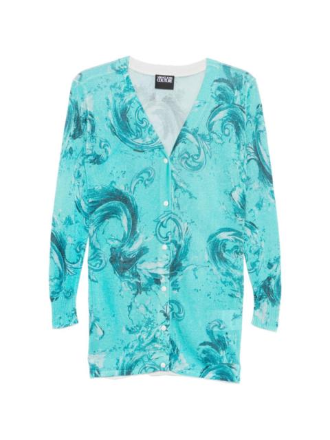 VERSACE JEANS COUTURE printed cardigan