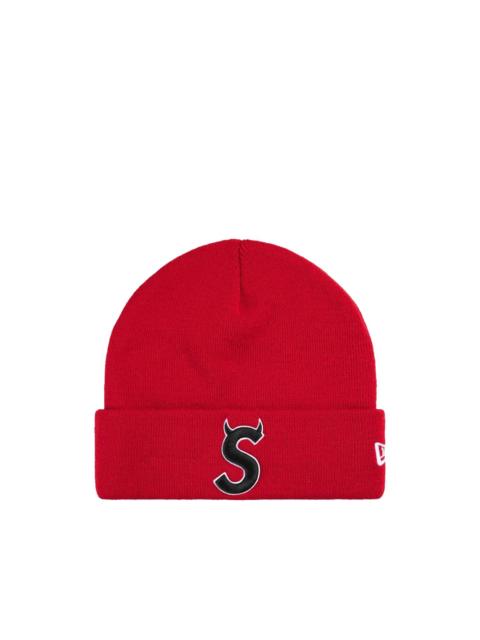 Supreme x New Era logo-embroidered beanie hat