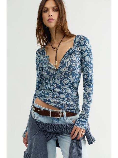 FREE PEOPLE We The Free Floral Haze Henley