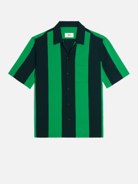 AMI Paris Col Requin Shirt With Ami Satin Label