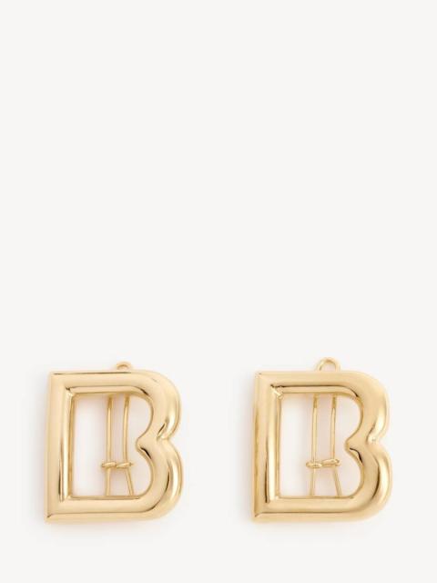 BALENCIAGA Women's B Hairclips in Shiny Gold