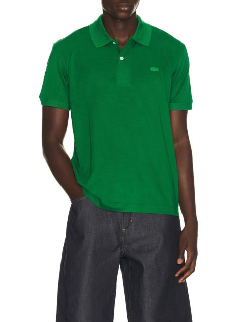 LACOSTE Runway Classic Fit Silk Pique Polo Shirt