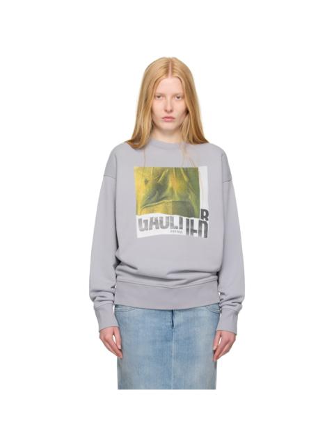 Jean Paul Gaultier SSENSE Exclusive Gray Cotton Water Print Sweatshirt
