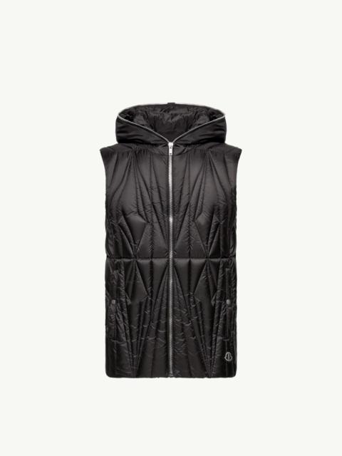 Moncler Moncler + Rick Owens Geocamo Ziplock Hooded Down Vest