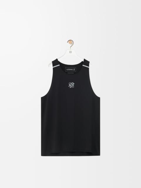 Performance tank top in technical jersey