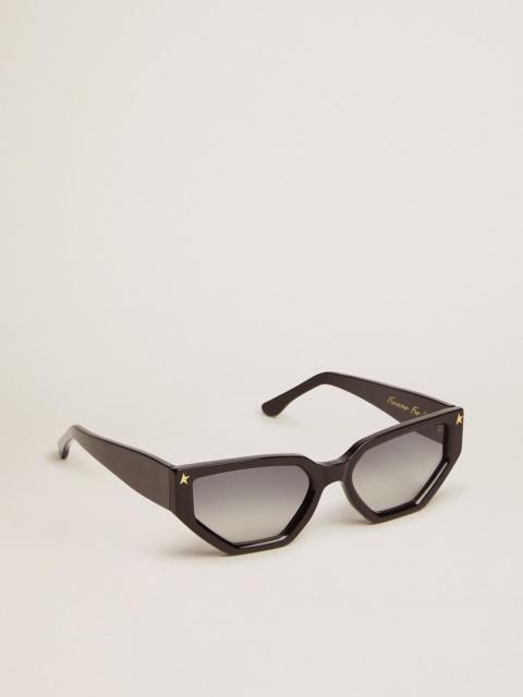 Golden Goose Rectangular-style Sunframe Jackie with black frame and gold details
