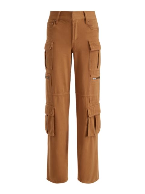 Alice + Olivia CAY BAGGY DENIM CARGO PANT