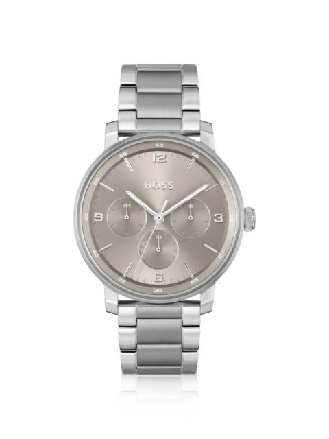 BOSS LINK-BRACELET WATCH WITH GRAY-TONE DIAL
