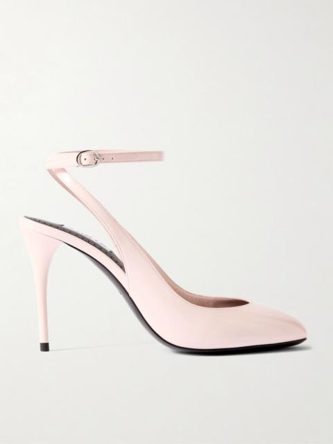 Alaïa 90 patent-leather pumps Baby pink