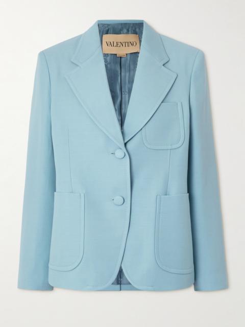 Valentino Wool And Silk-blend Blazer