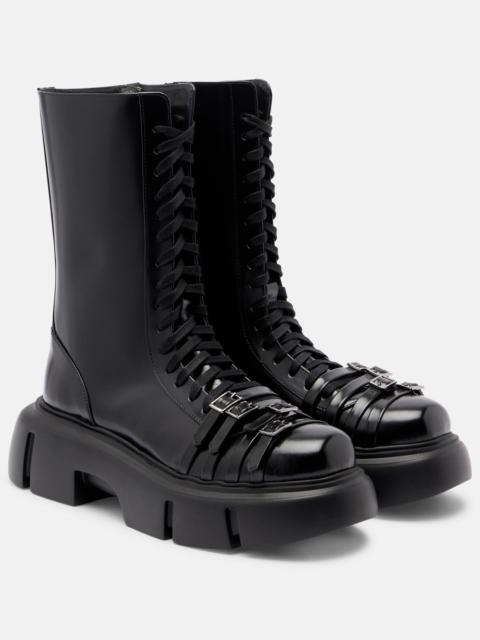 Simone Rocha Platform leather combat boots