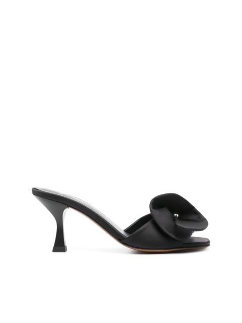 maje 70mm floral-appliqué mules